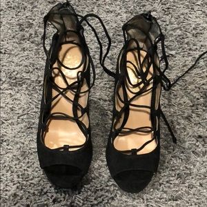 Suede strappy Heels